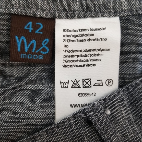 Gray Floral Embroidered Women's Skirt Size 12 - Picture 3 of 9